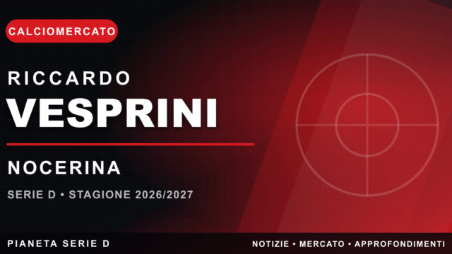 Serie D, Nocerina: Riccardo Vesprini è il nuovo terzino destro